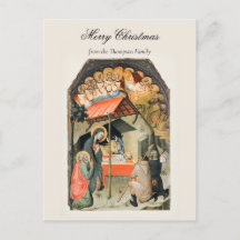 Vintage religiöse Weihnachtskrippe Christlich