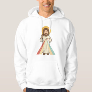 Vintage religiöser Segen Vektor-Shirt-Design_1 Hoodie