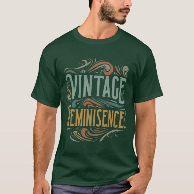 Vintage Reminiszenz Grafisches T-Shirt (Vorderseite)