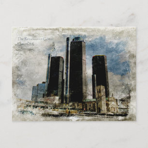 Vintage Renaissance Center Postkarte