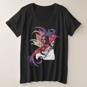 Vintage-Renaissance-Porträt-Abstraktkunst-Grafik Große Größe T-Shirt