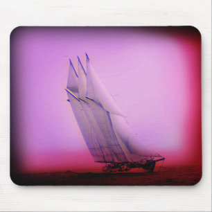 Vintage-Rennjacht-Mauspad Mousepad