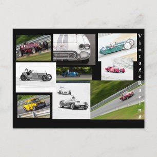 Vintage-Rennsport Postkarte