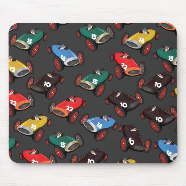 Vintage Rennwagen Mousepad (Vorne)