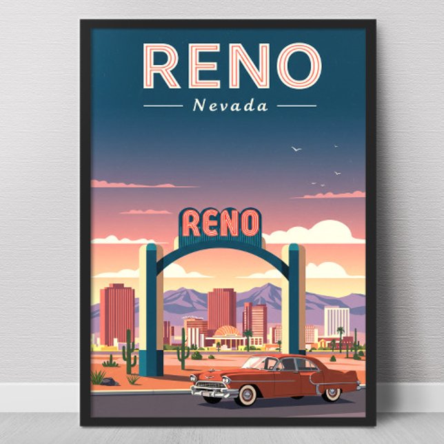 Vintage Reno Nevada Poster (Von Creator hochgeladen)