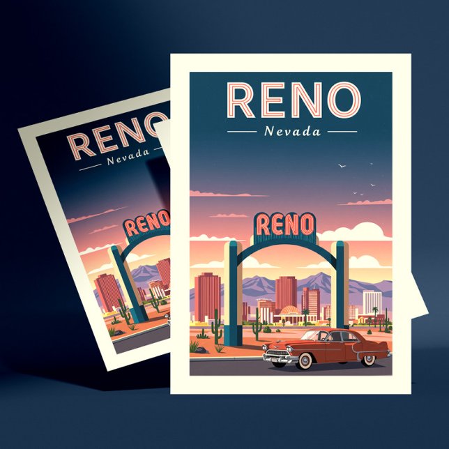 Vintage Reno Nevada Postkarte (Von Creator hochgeladen)