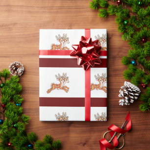 Vintage Rentiere Geschenkpapier