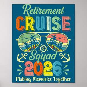 Vintage-Rentner-Kreuzfahrt-Team 2026 Kreuzfahrt im Poster