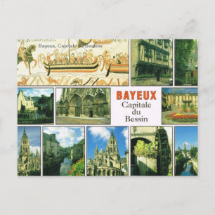 Vintage-Replik, Bayeux, Hauptstadt des Bessins Postkarte