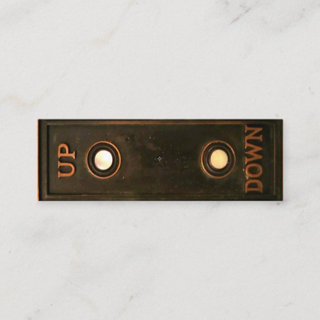 Vintage Restaurierung oder Antiquitätenhändler Mini Visitenkarte (Vorderseite)