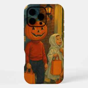 Vintage/retro 1950er Jahre Trick-or-Treat-Hallowee iPhone 16 Pro Max Hülle