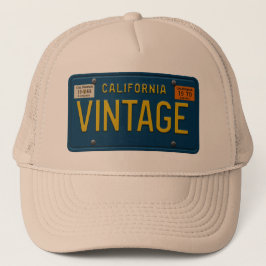 Vintage - Retro 1969 California License Plate Truckerkappe