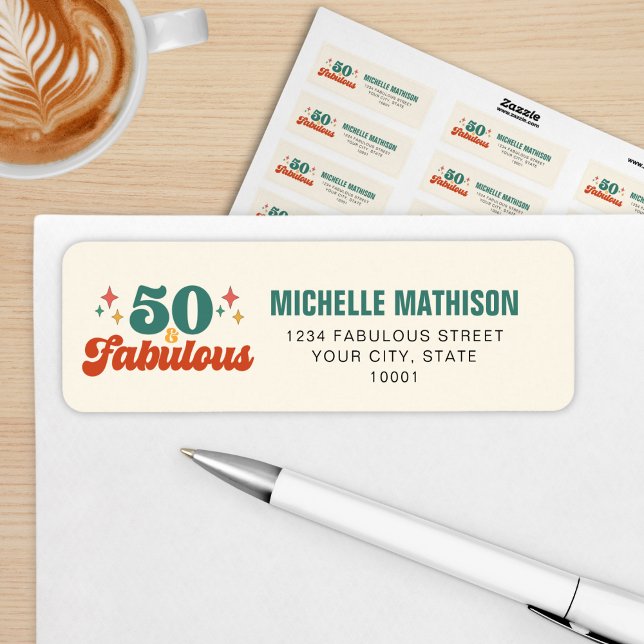 Vintage Retro 50 And Fabulous Birthday (Von Creator hochgeladen)