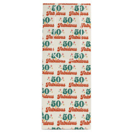 Vintage Retro 50 And Fabulous Birthday Geschenktüte Für Weinflaschen