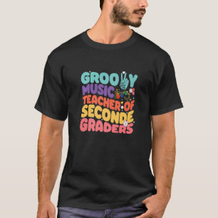 Vintage Retro 60er 70er Groovy Musiklehrer der Sek T-Shirt