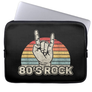 Vintage Retro 80er Rockband Laptopschutzhülle