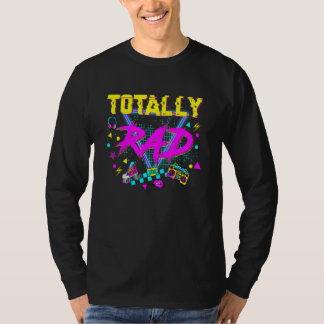 Vintage Retro Achtziger-Kostüm-Party Total Rad 1 T-Shirt