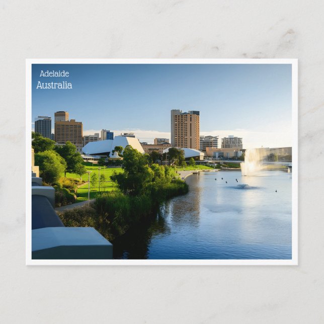 Vintage Retro Adelaide Australien Australie Postkarte (Vorderseite)