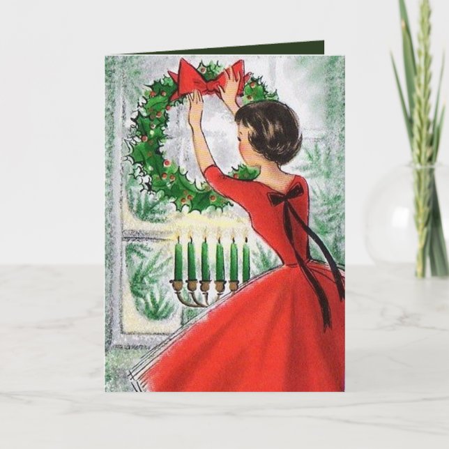 vintage rétro ajouter une carte texte (Devant)