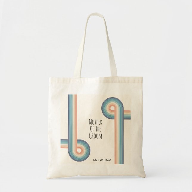 Vintage Retro alte 70er Mutter des Raumes Tragetasche (Vorne)