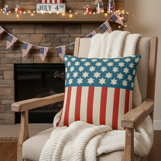 Vintage Retro-amerikanische Flaggen-US Flagge Kissen