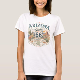 Vintage Retro Arizona Mother Road Canyon Wüste T-Shirt