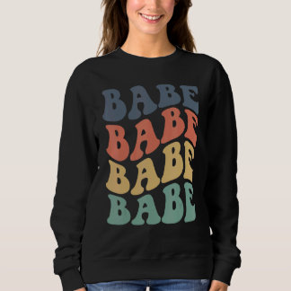 Vintage Retro Babe Brautjunggesellinnen-Abschiedsp Sweatshirt