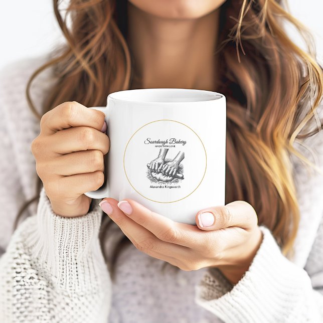 Vintage Retro-Bäckerei aus handgefertigtem Sourdou Kaffeetasse (Von Creator hochgeladen)