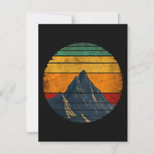 Vintage Retro Bergsteigen Wandern Bergsteiger Postkarte