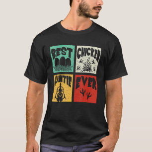 Vintage Retro Beste Hühner-Tante Ever  Farmer Fam T-Shirt