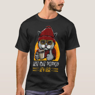 Vintage Retro Bester Katze Poppop Aller Zeiten Va T-Shirt