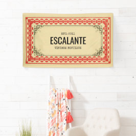 Vintage Retro-Border Beige Brown Red texturiert Banner