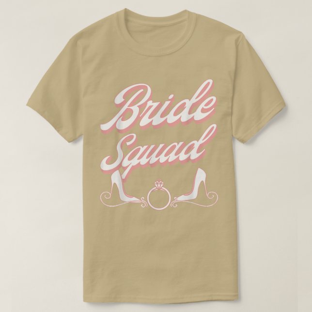 Vintage Retro Bride Squad Junggeselinnen-Abschied  T-Shirt (Design vorne)