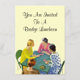 Vintage Retro Brücken-Mittagessen-Party Einladung