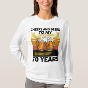 Vintage Retro-Cheers und Biere bis zu meiner 70-jä T-Shirt