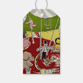 Vintage Retro Circus Animals Ring Theme Geschenkanhänger