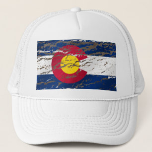Vintage Retro Colorado-Staatsflagge Truckerkappe