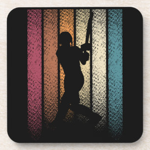 Vintage Retro-Cricket Getränkeuntersetzer