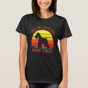 Vintage Retro dieses Mädchen Lieben ihre Miniatur T-Shirt