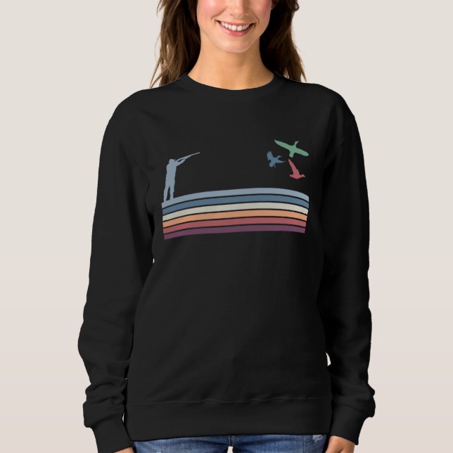 Vintage Retro Duck Hunting Sweatshirt (Vorderseite)