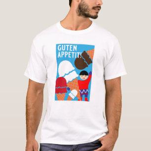 Vintage Retro Eiscreme-Kunst T-Shirt