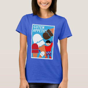 Vintage Retro Eiscreme-Kunst T-Shirt