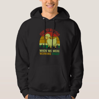 Vintage Retro Entschuldigung, wenn Schaf Landwirt  Hoodie