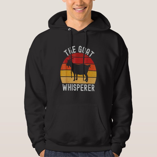 Vintage Retro Farmer The Goat Whisperer 1 Hoodie (Vorderseite)