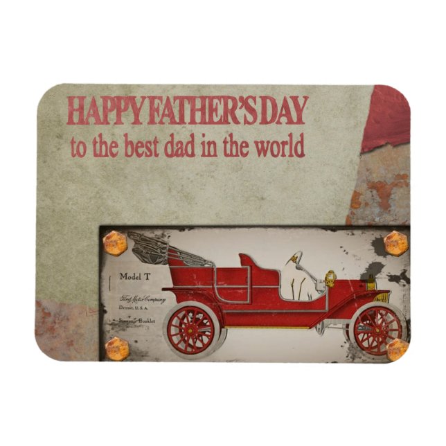 Vintage Retro Fathers Day   Magnet (Horizontal)