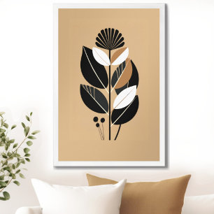 Vintage Retro Floral Poster