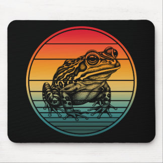 Vintage Retro Frog Amphibian Toad Mousepad
