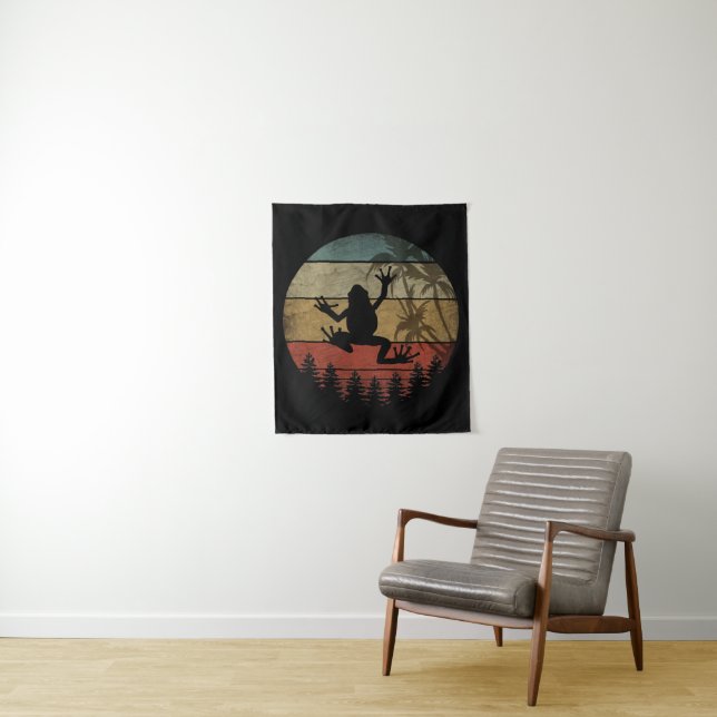VINTAGE RETRO-FROG WANDTEPPICH (Beispiel)