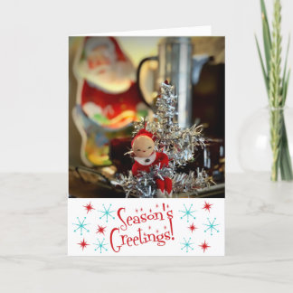 Vintage Retro Frohe Weihnachten Karte