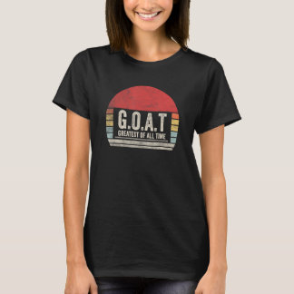 Vintage Retro G O A T Größter aller Zeiten Ziege 1 T-Shirt